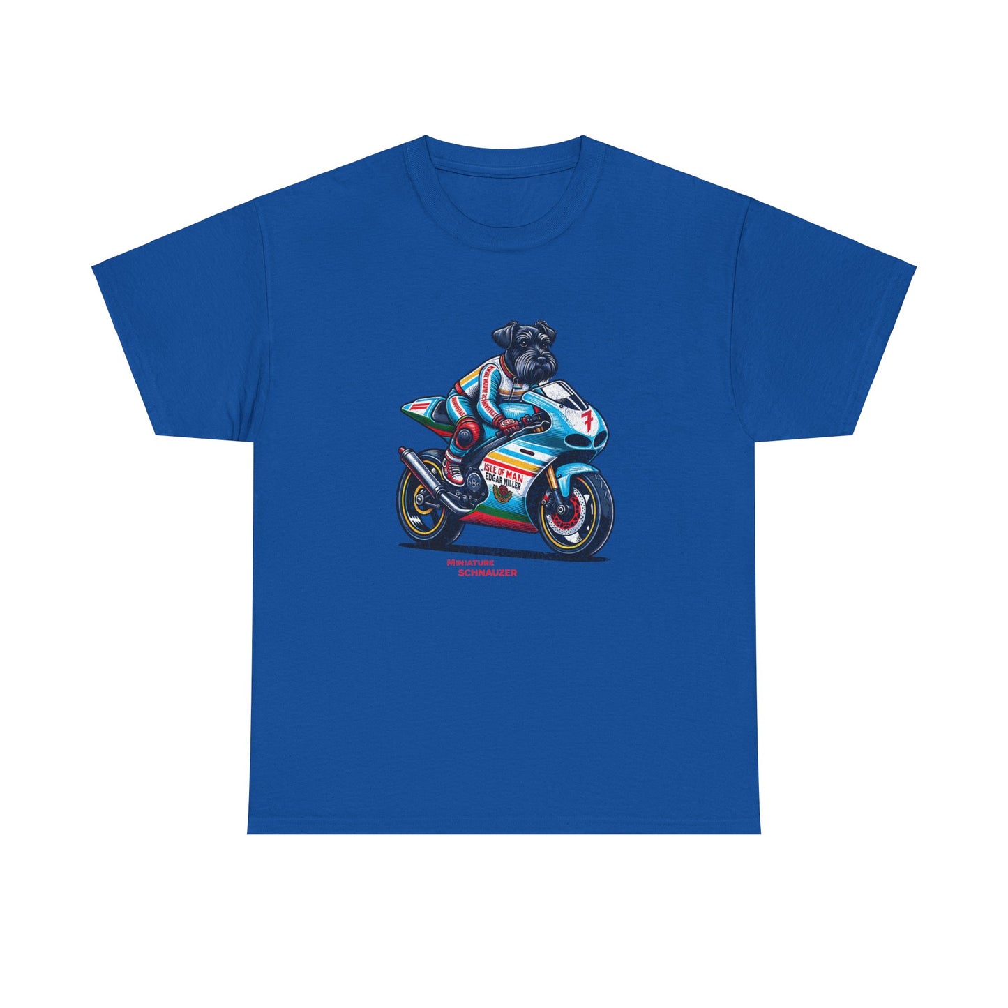 Schnauzer Motorcycle Racer T-Shirt