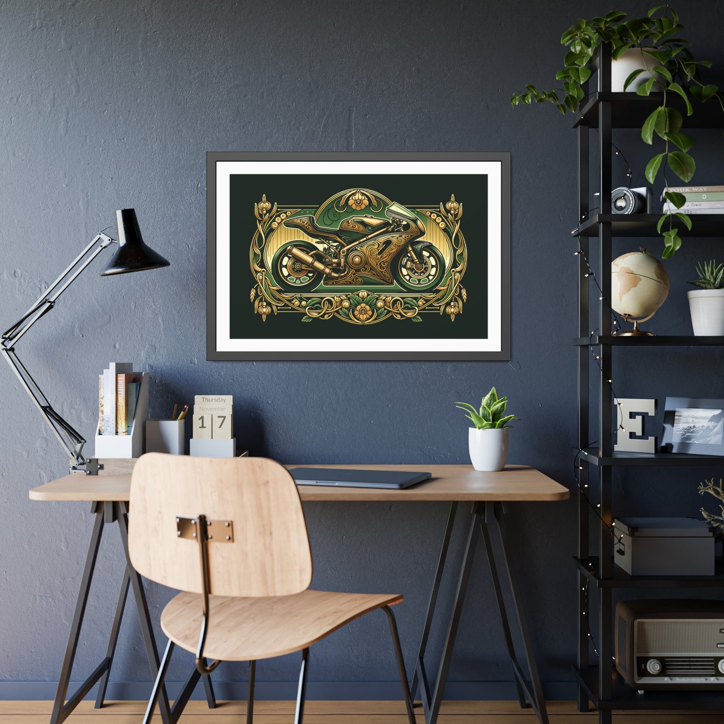 Art Nouveau Sports Motorcycle