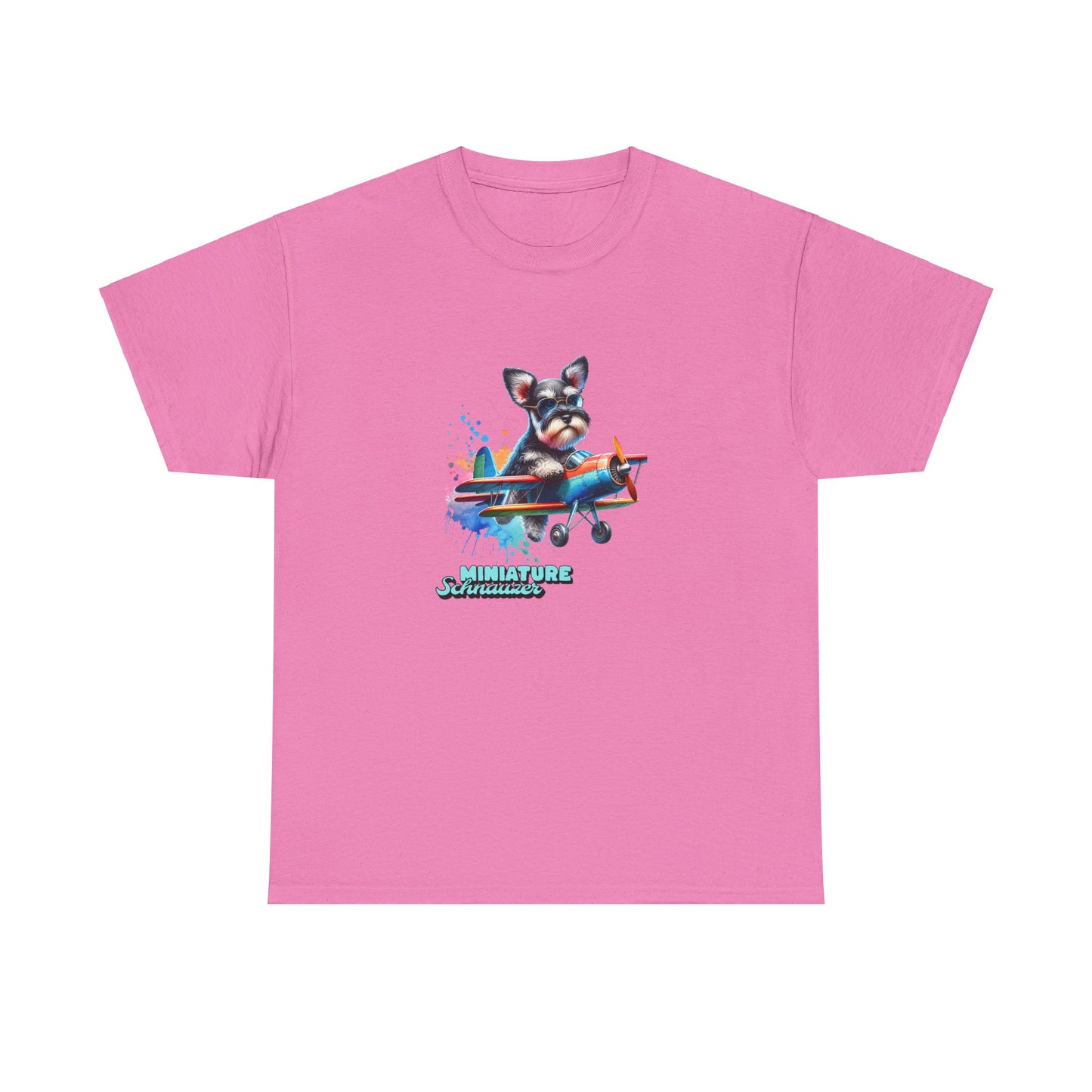 Schnauzer Flying a Plane T-Shirt