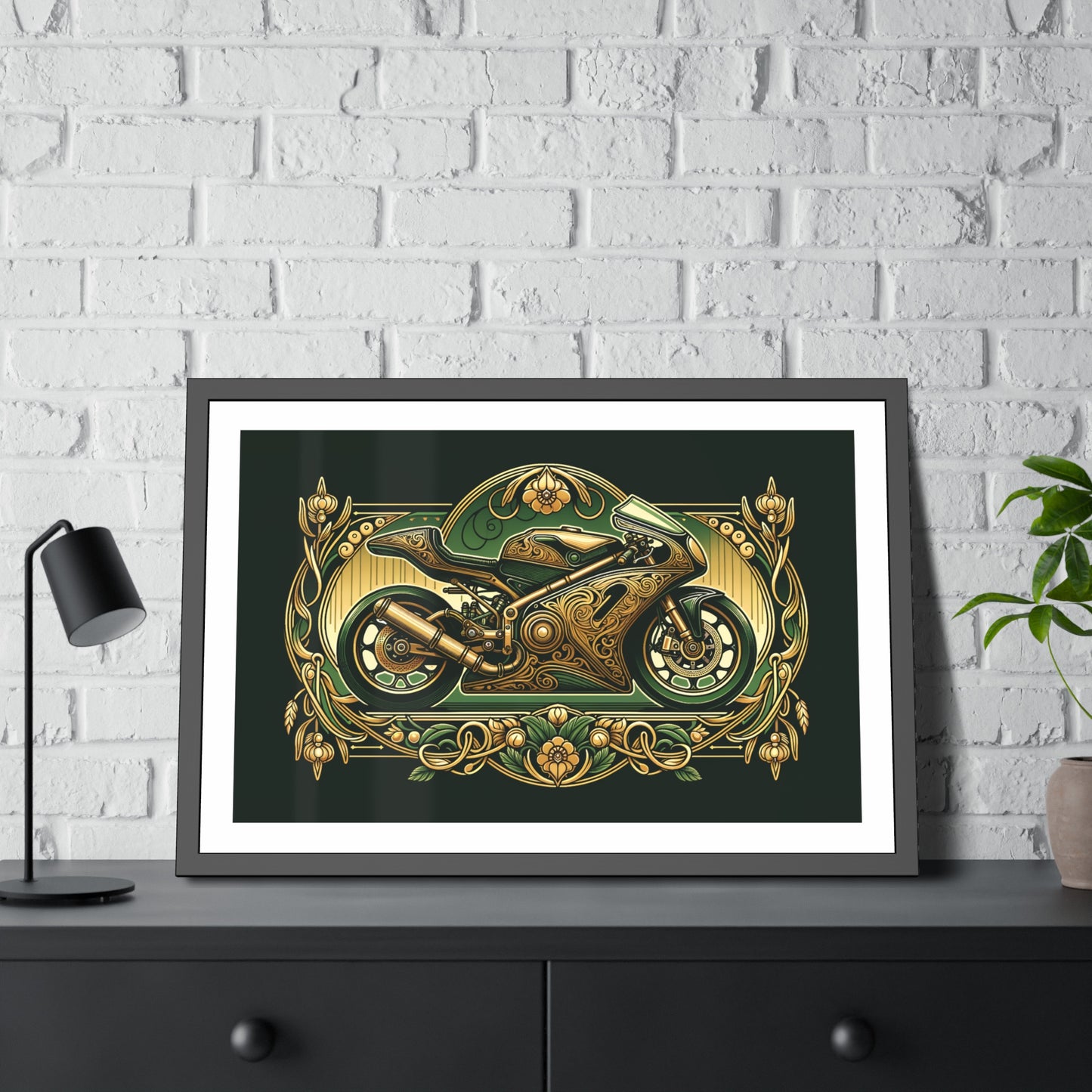 Art Nouveau Sports Motorcycle