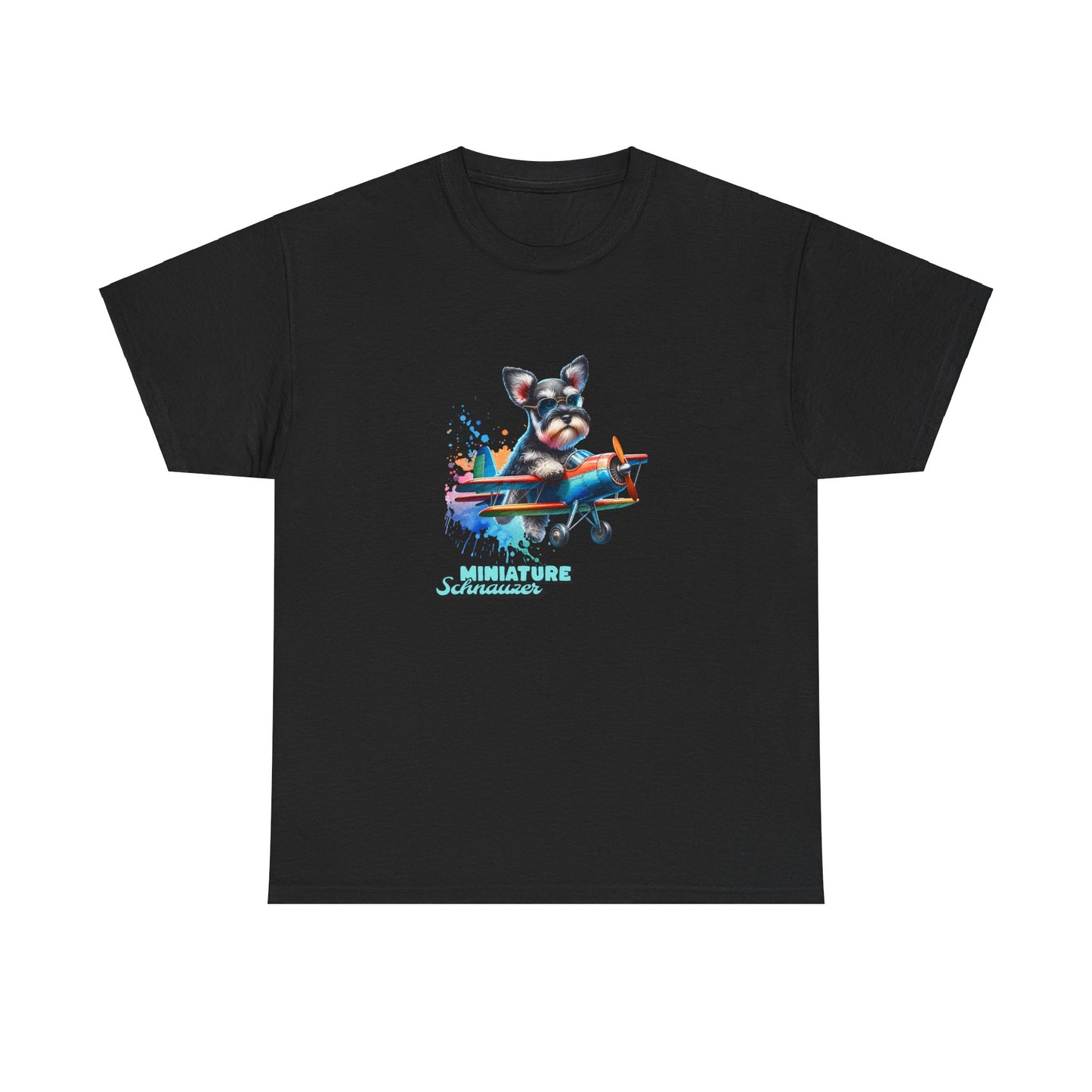 Schnauzer Flying a Plane T-Shirt