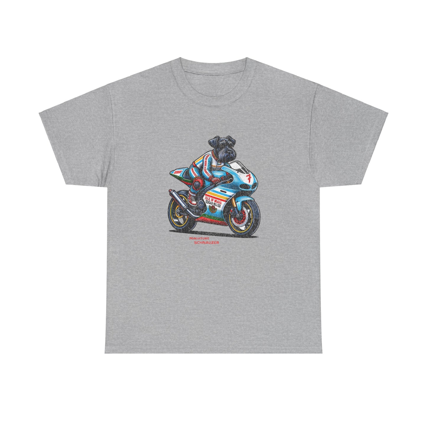 Schnauzer Motorcycle Racer T-Shirt