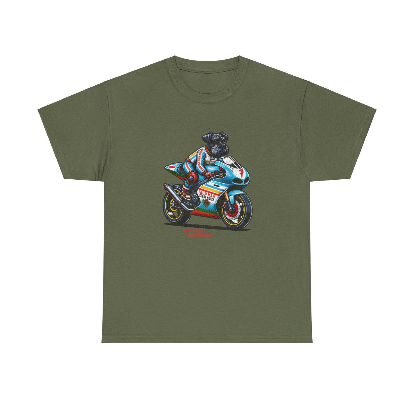 Schnauzer Motorcycle Racer T-Shirt