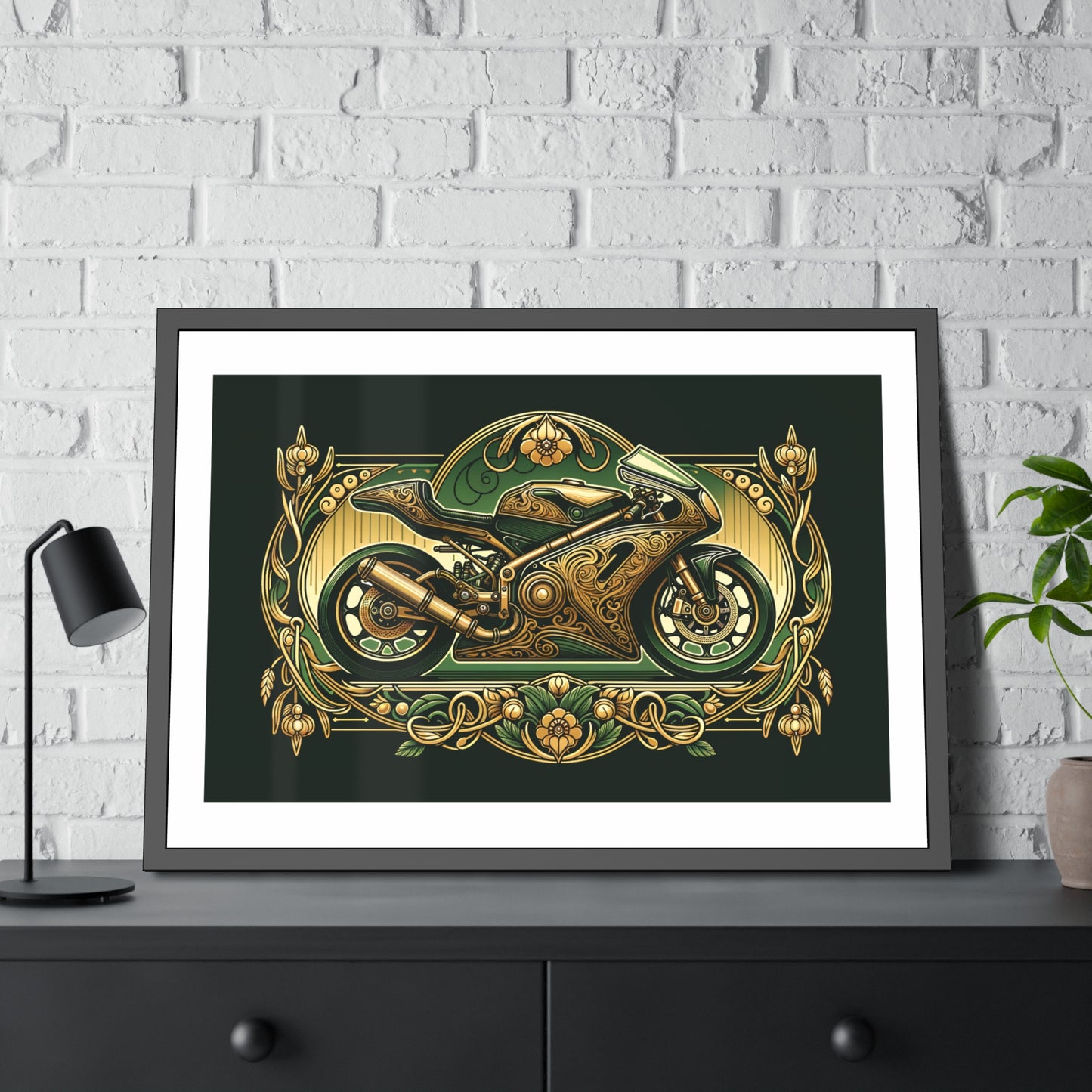 Art Nouveau Sports Motorcycle