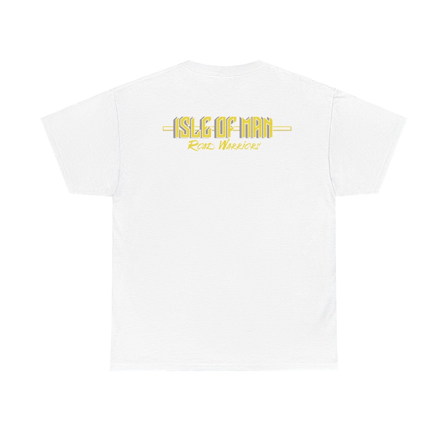 Isle of Man - Road Warriors - Yellow - T-Shirt (Front & Back Design)