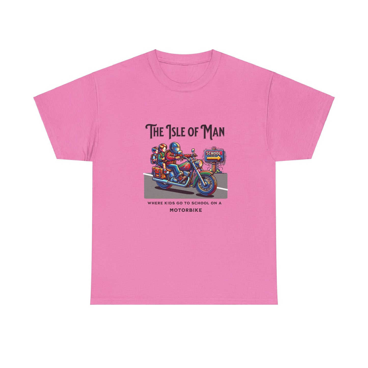 Isle of Man - Where Kids go to School on a Motorbike T-Shirt