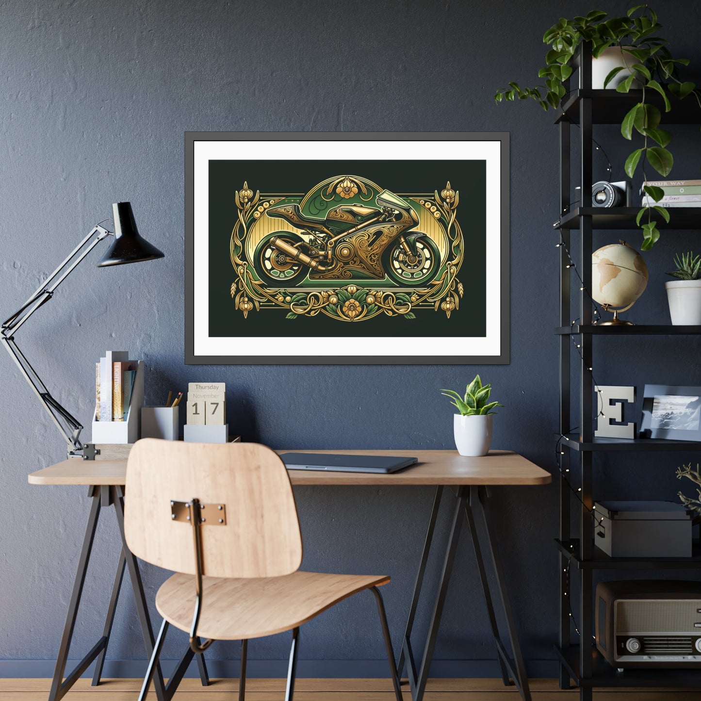 Art Nouveau Sports Motorcycle