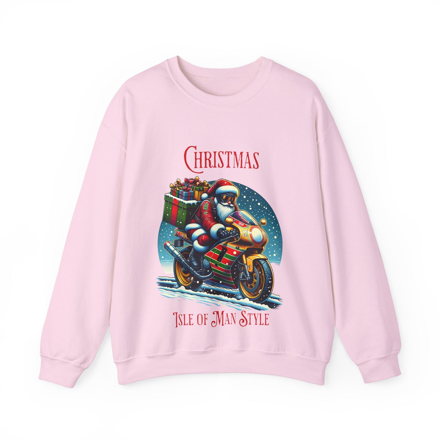 Isle of Man - Father Chritmas Biker Sweatshirt