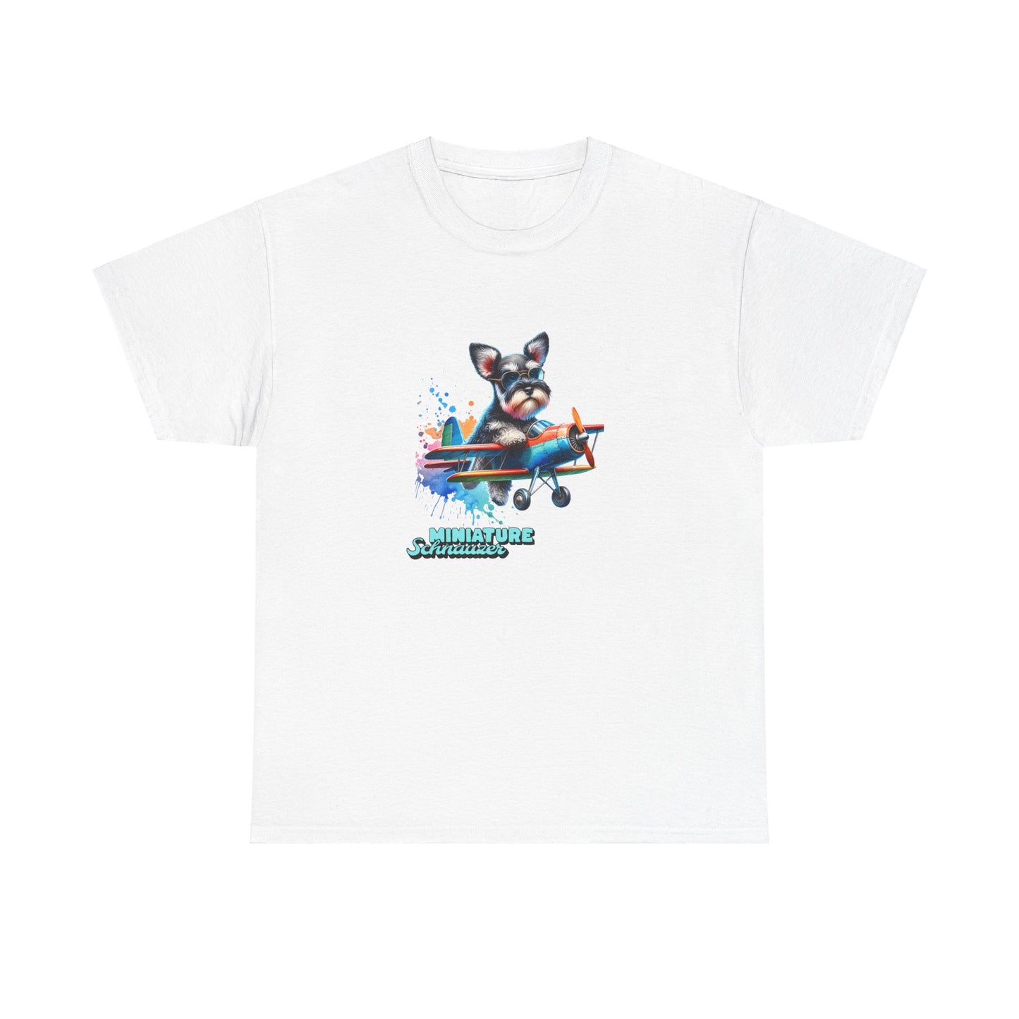 Schnauzer Flying a Plane T-Shirt
