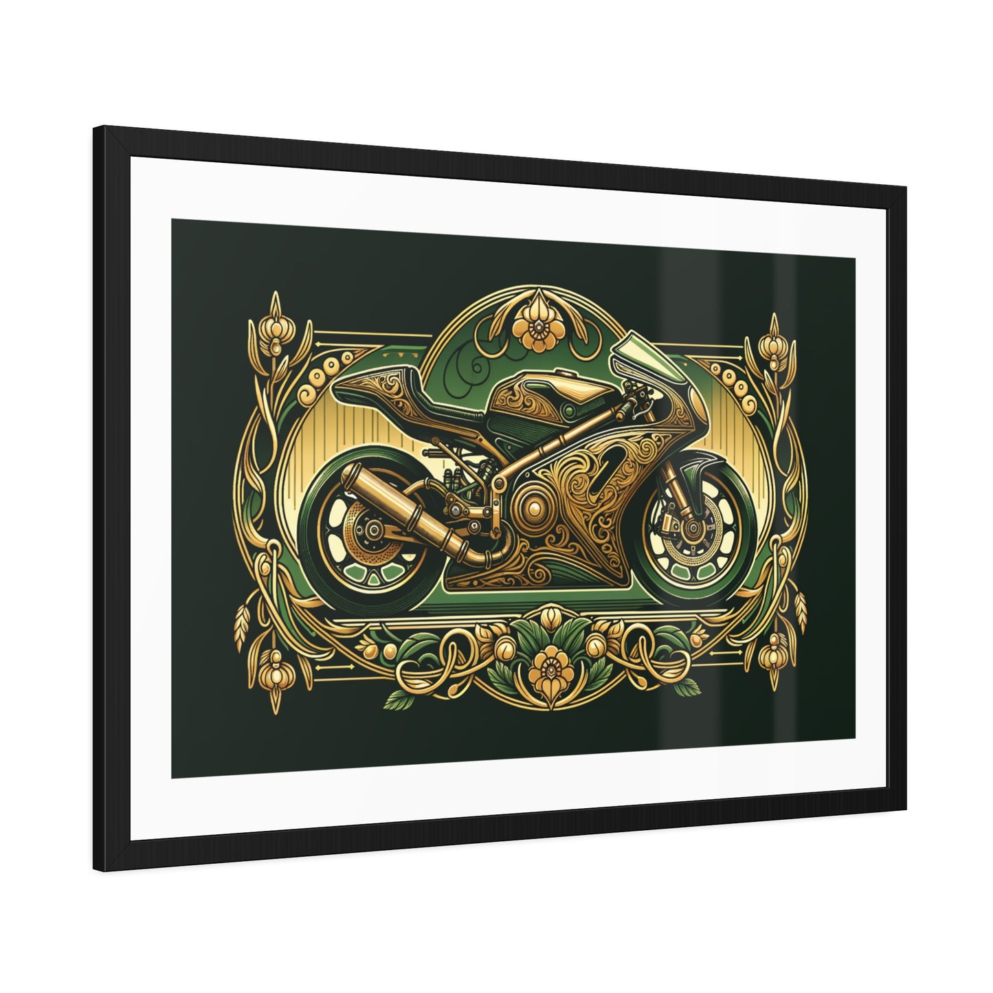Art Nouveau Sports Motorcycle