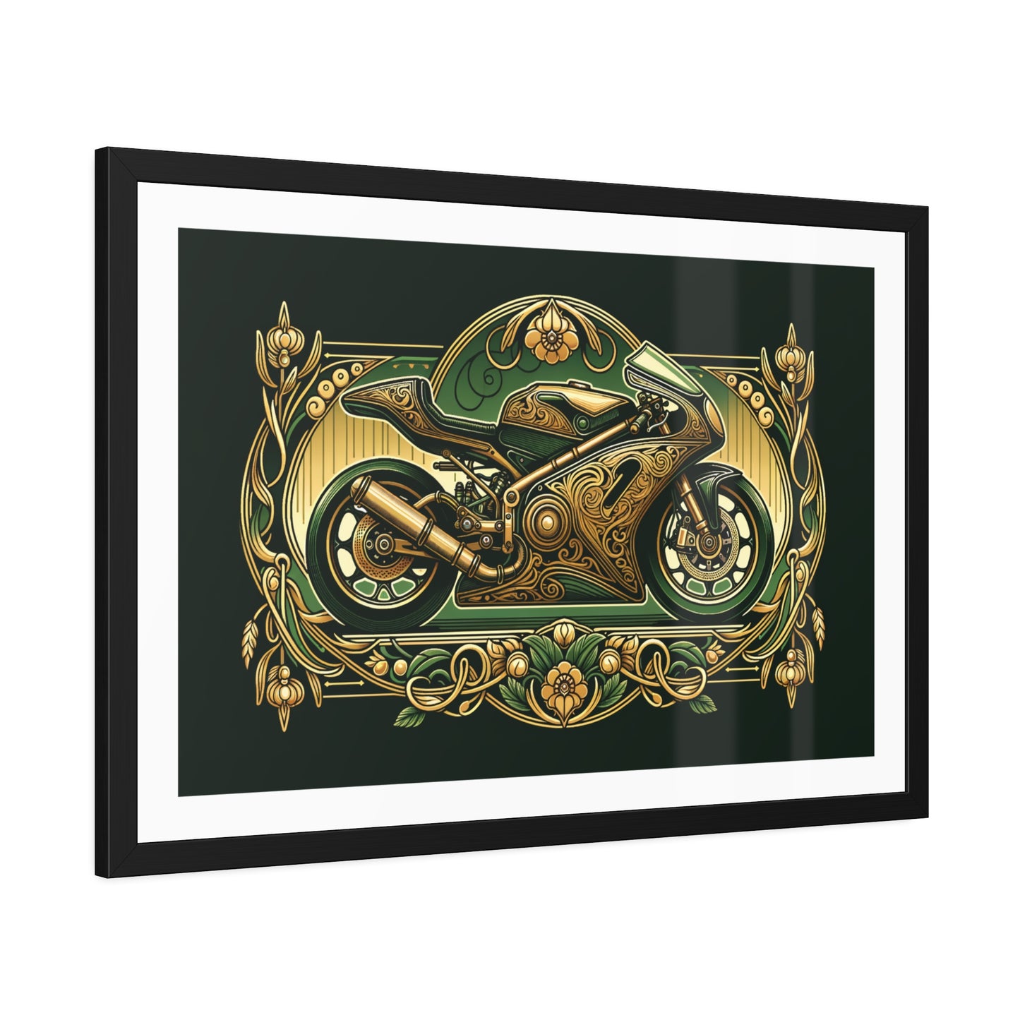 Art Nouveau Sports Motorcycle