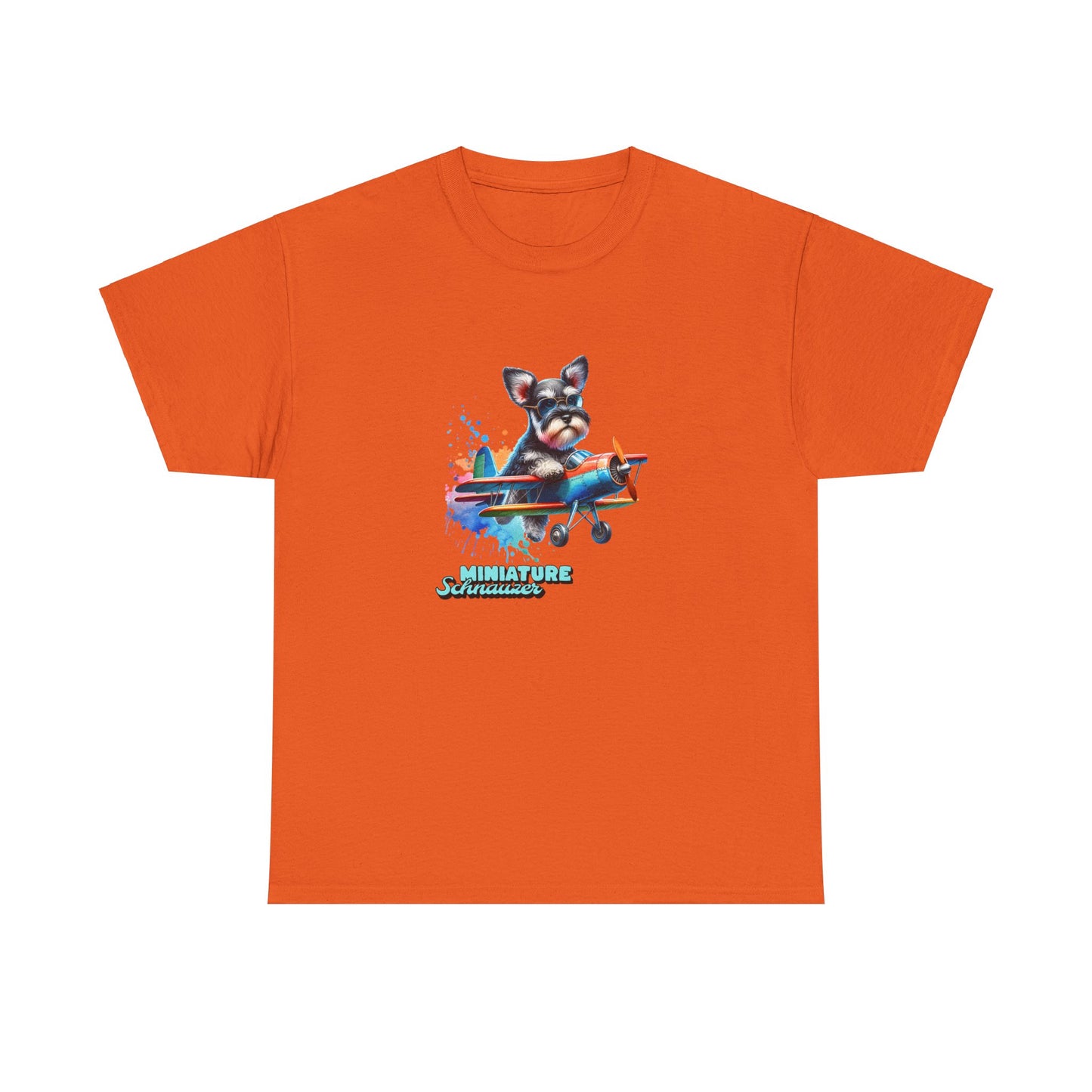 Schnauzer Flying a Plane T-Shirt