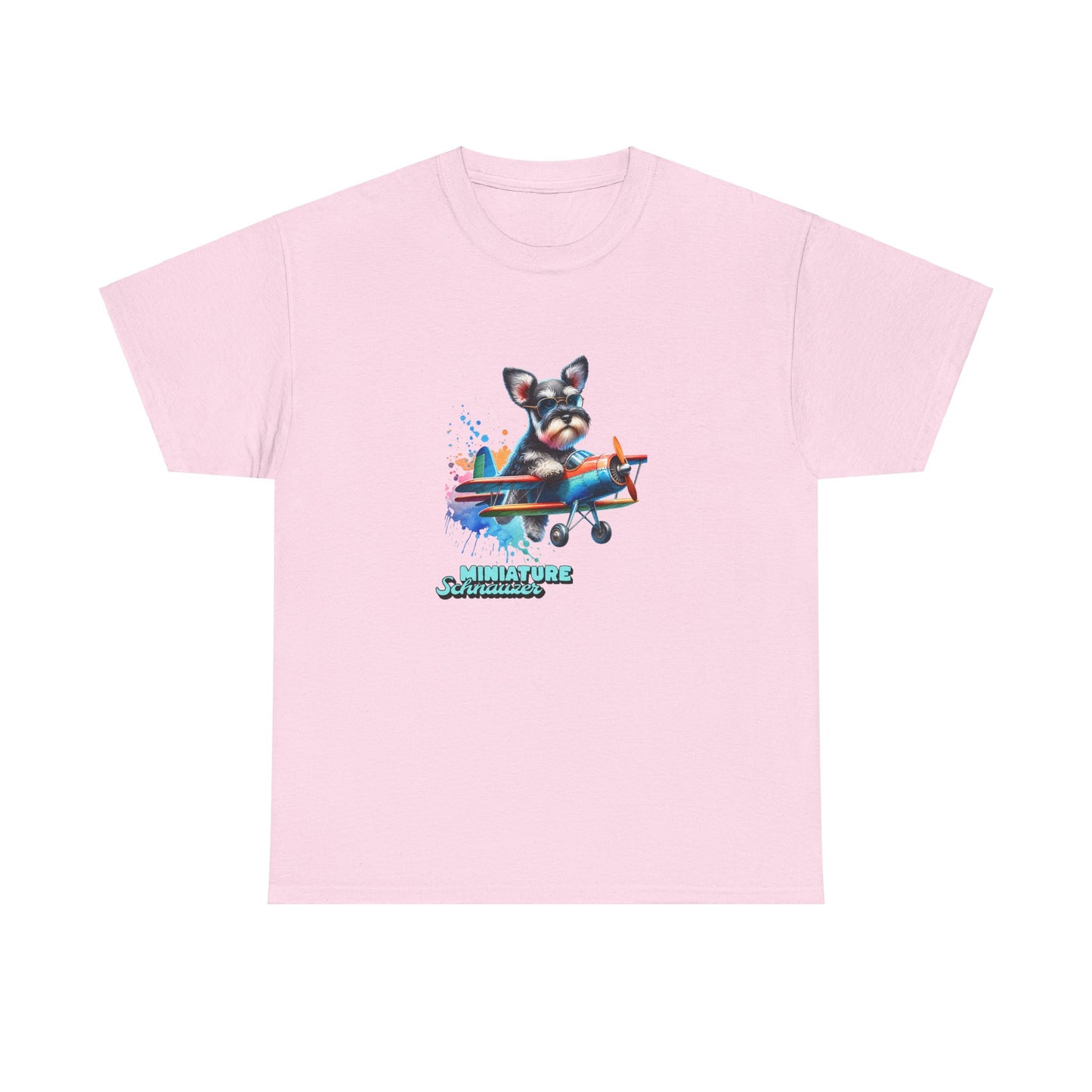 Schnauzer Flying a Plane T-Shirt