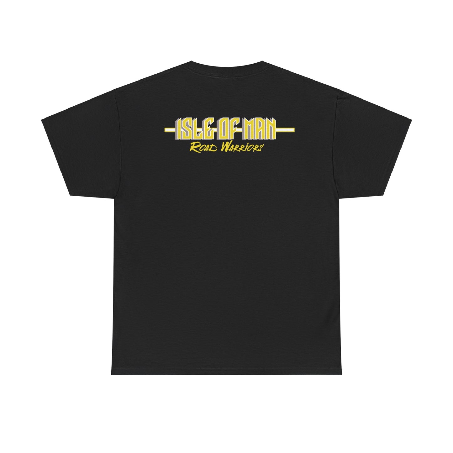 Isle of Man - Road Warriors - Yellow - T-Shirt (Front & Back Design)