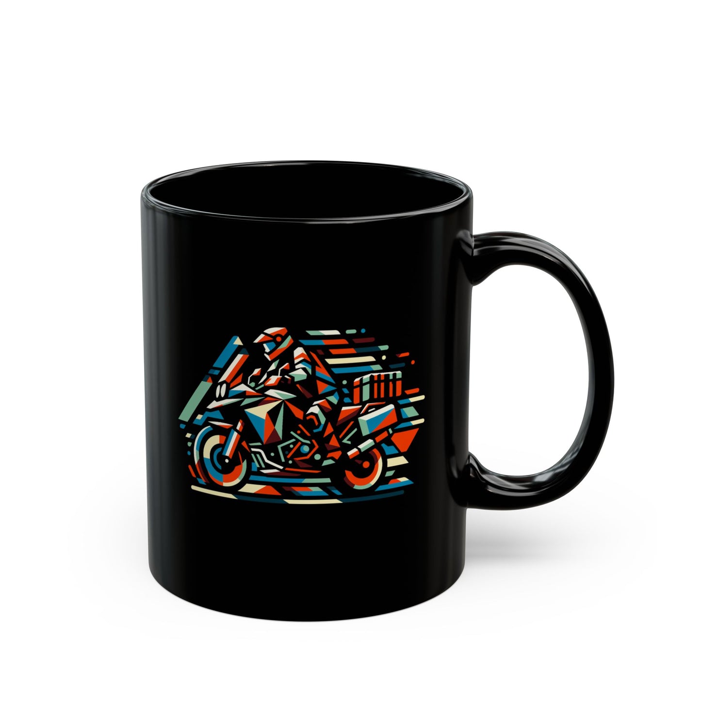 Abstract design Adventure biker Mug