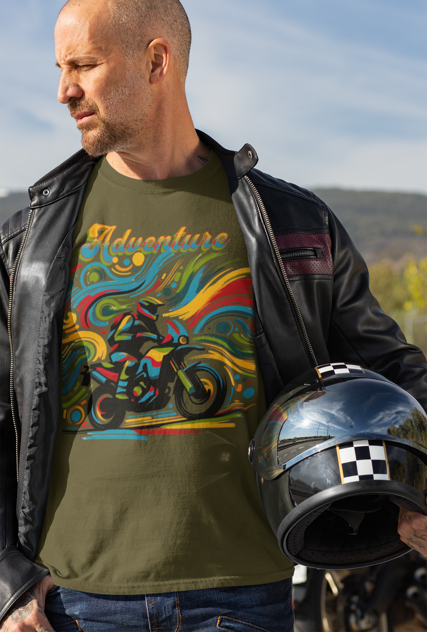 Adventure_Motorcycle_T-shirt colourful
