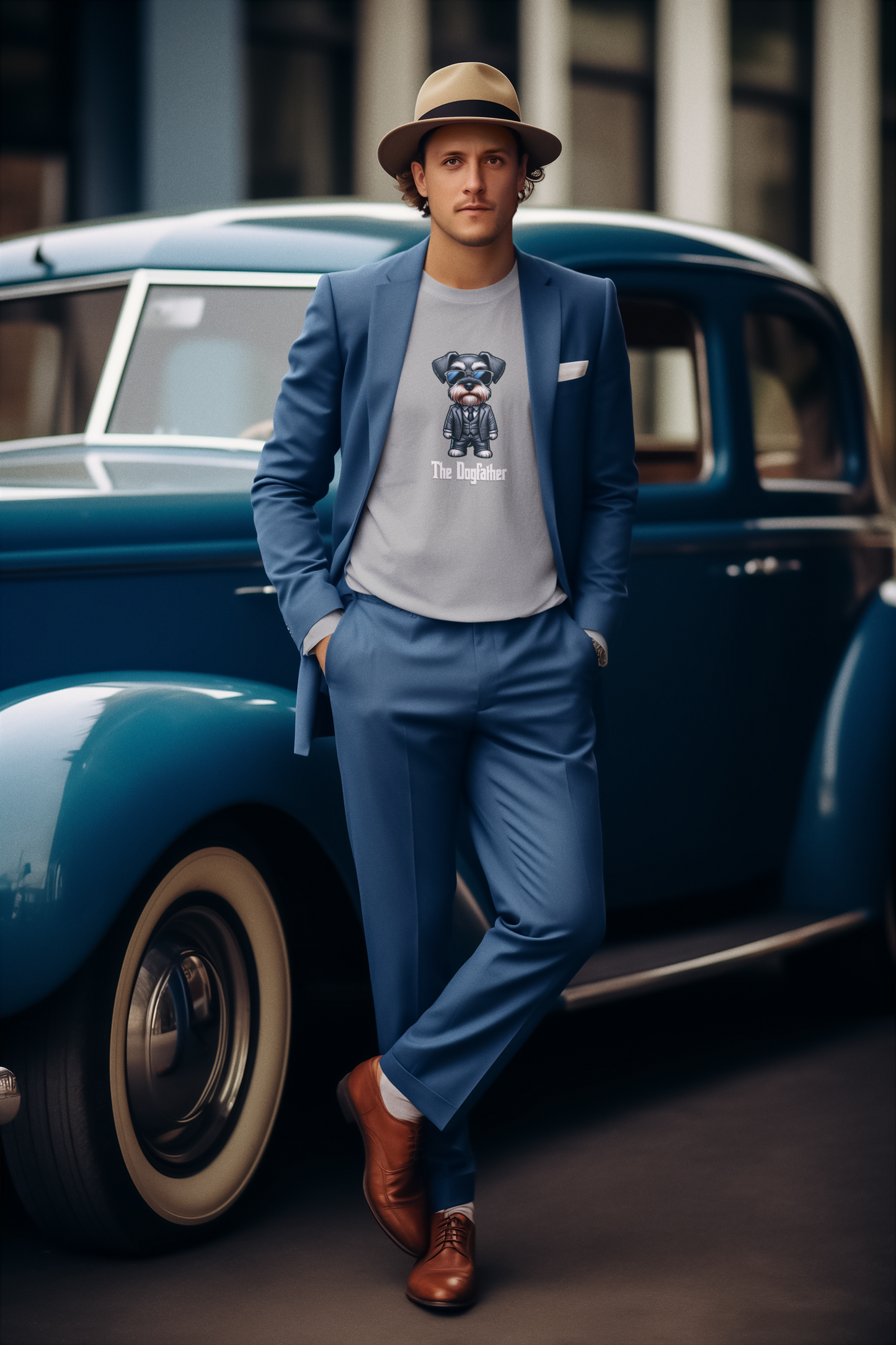 The Dogfather Schnauzer T-Shirt