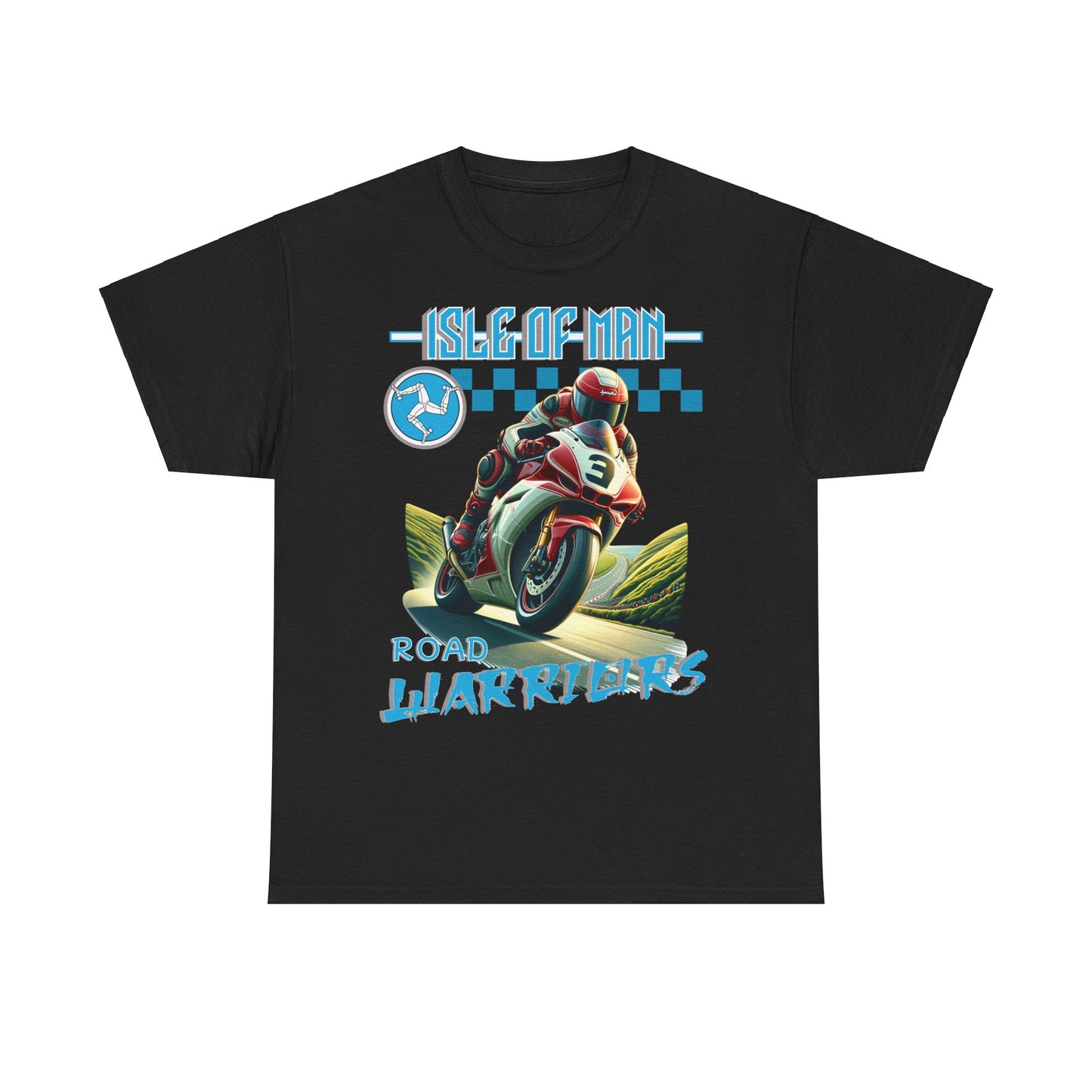 Isle of Man - Road Warriors - Blue - T-Shirt