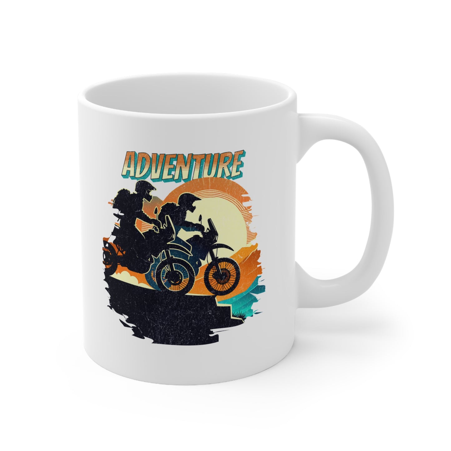 Adventure Bikers Sunset Mug