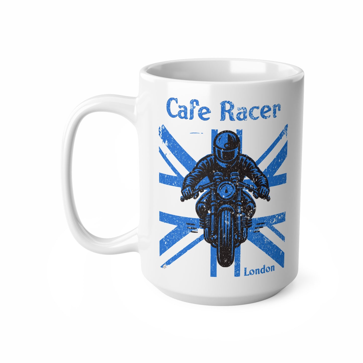 Cafe Racer Blue Union Flag Mug