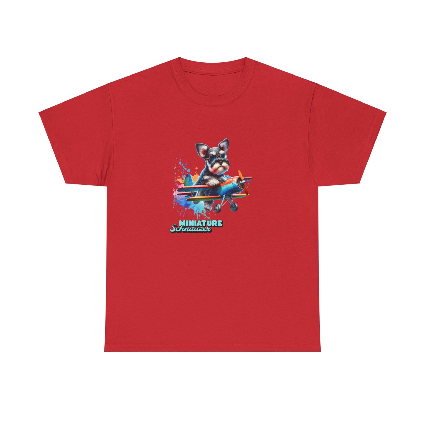 Schnauzer Flying a Plane T-Shirt