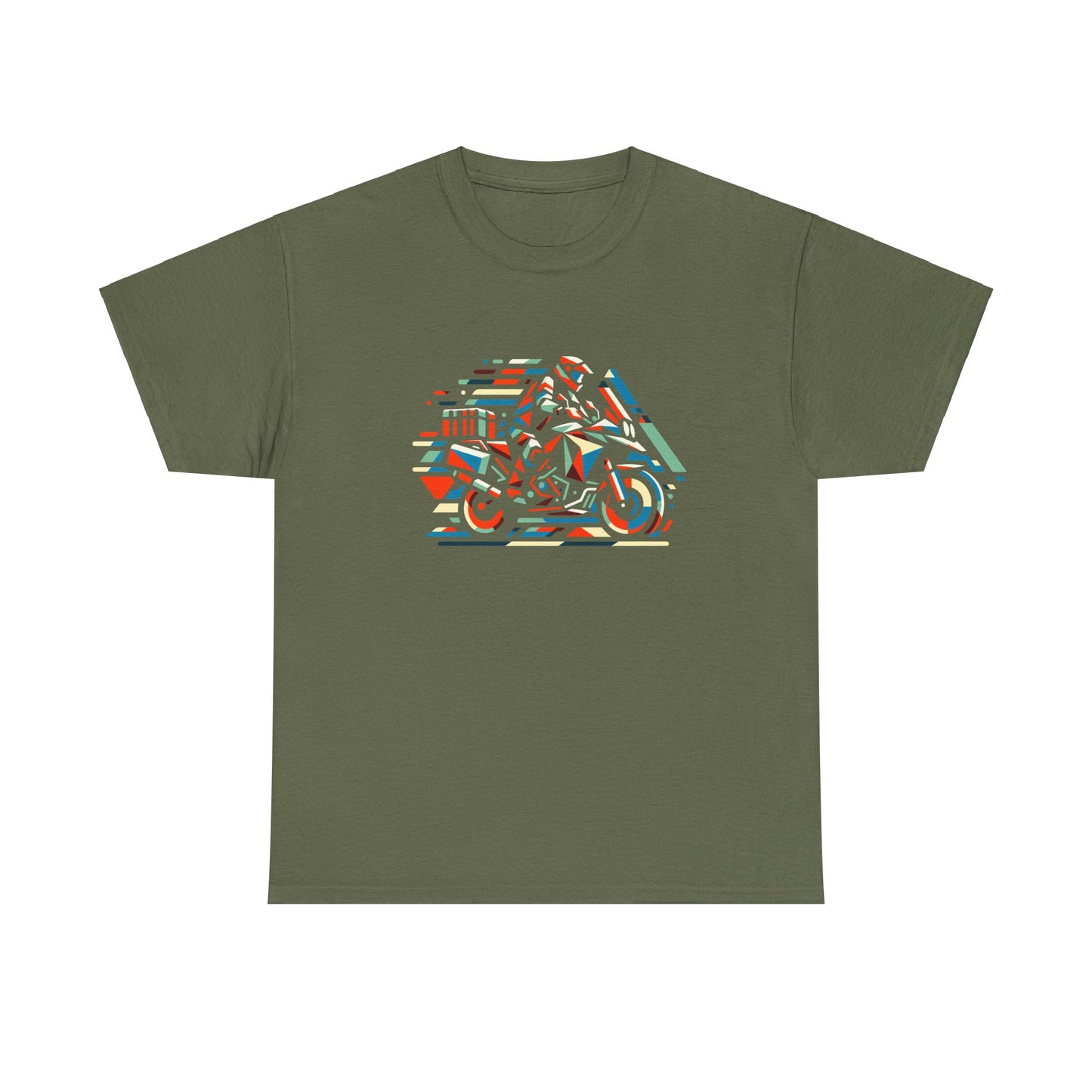 Abstract Adventure Biker T-Shirt