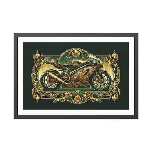 Art Nouveau Sports Motorcycle