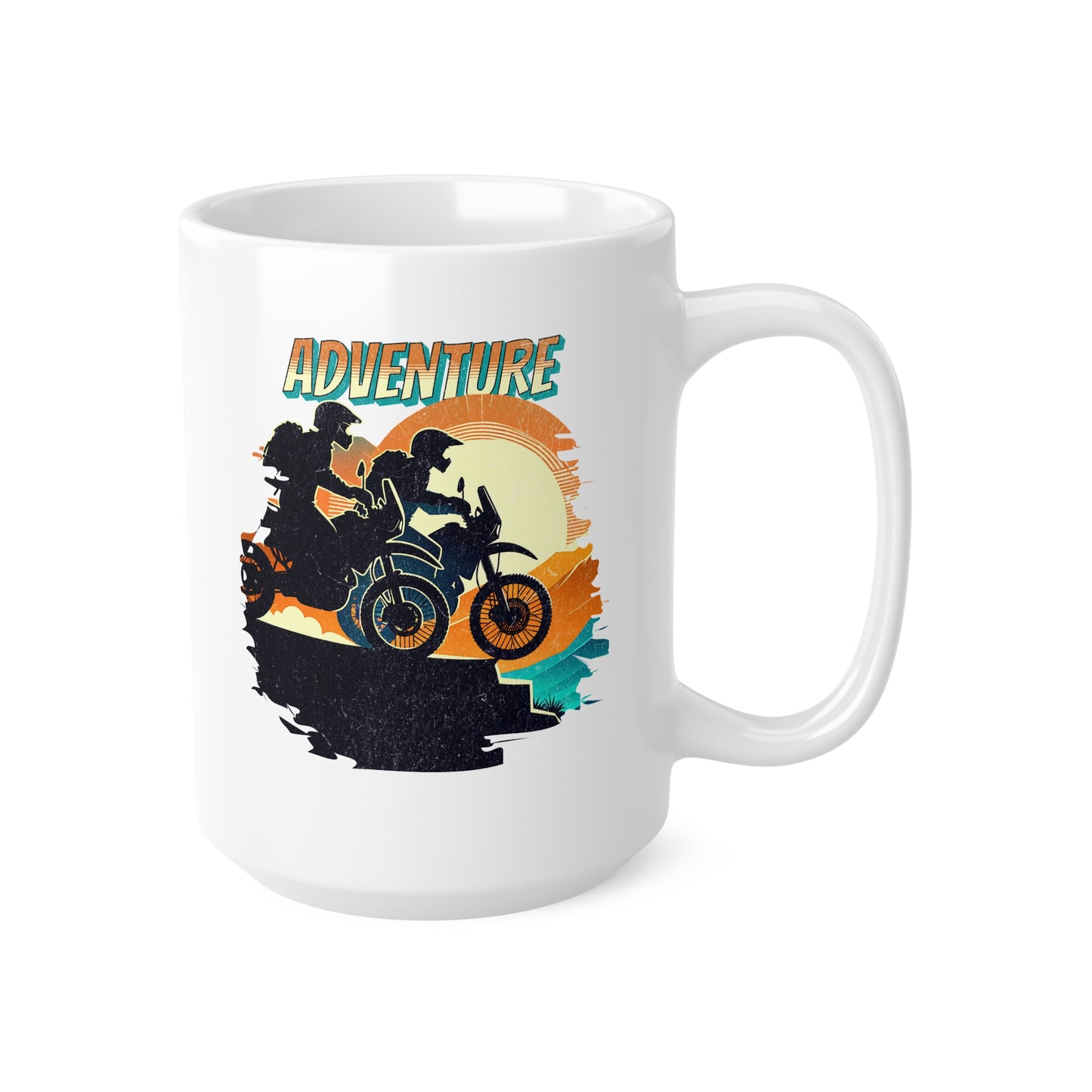 Adventure Bikers Sunset Mug