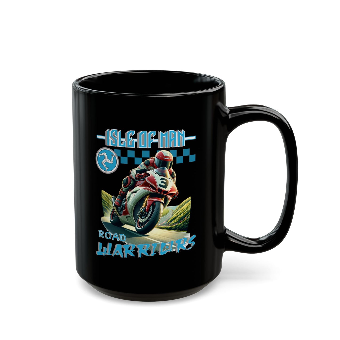 Isleof Man - Road Warriors 'Blue' Mug