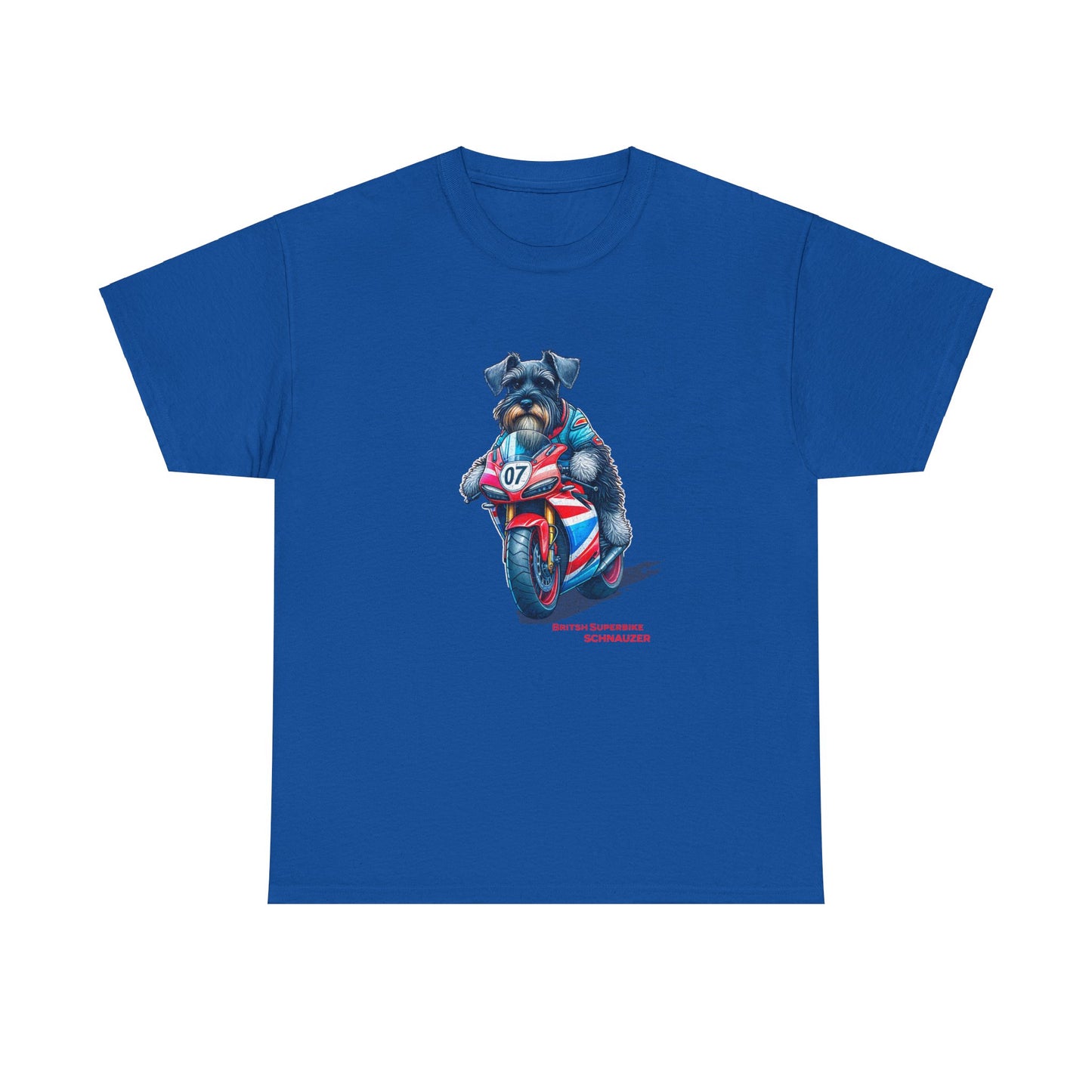 British Schnauzer Motorcycle Racer T-Shirt