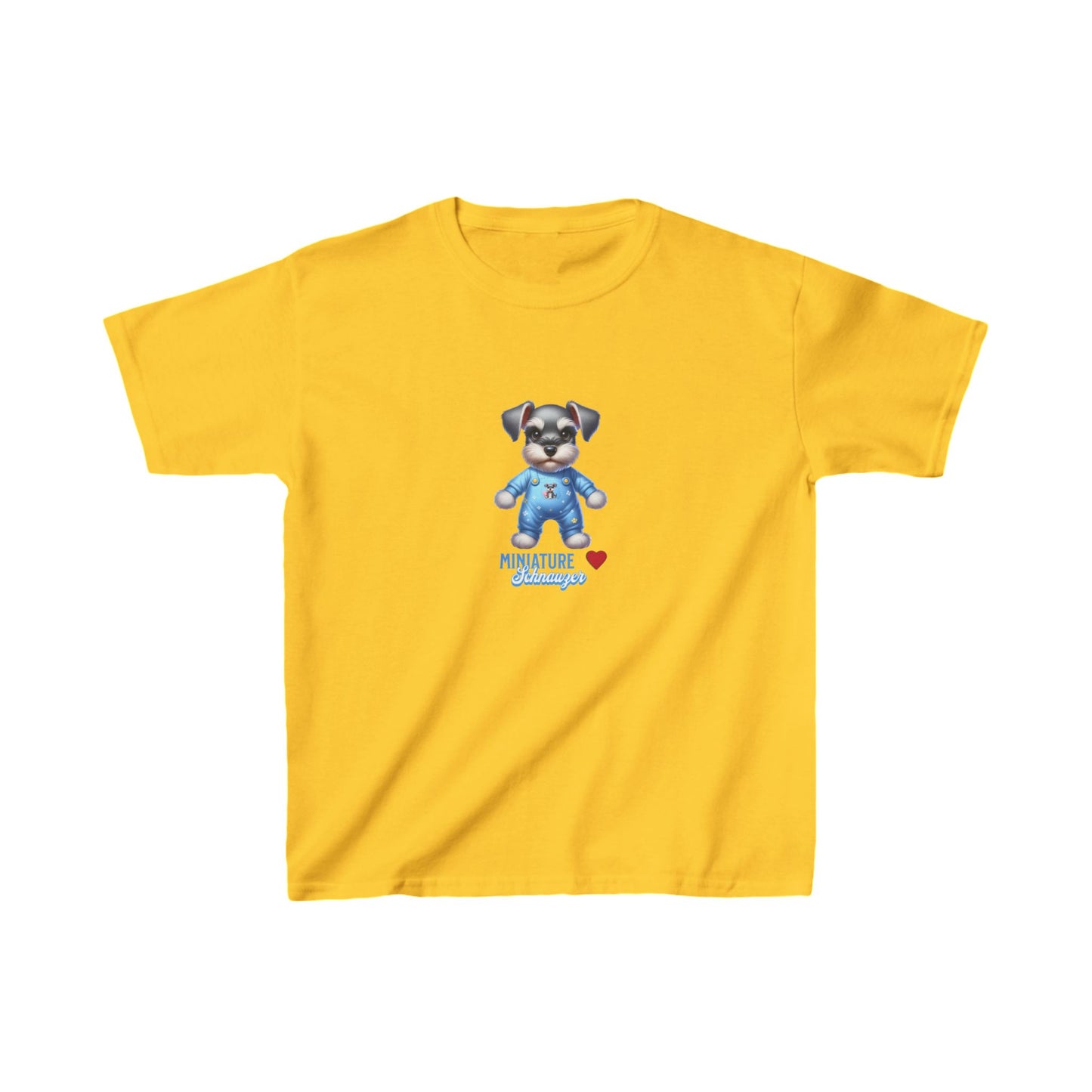 Puppy Schnauzer Blue T-Shirt T-Shirt