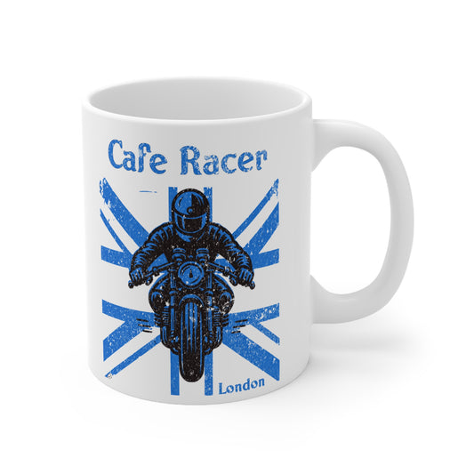 Cafe Racer Blue Union Flag Mug