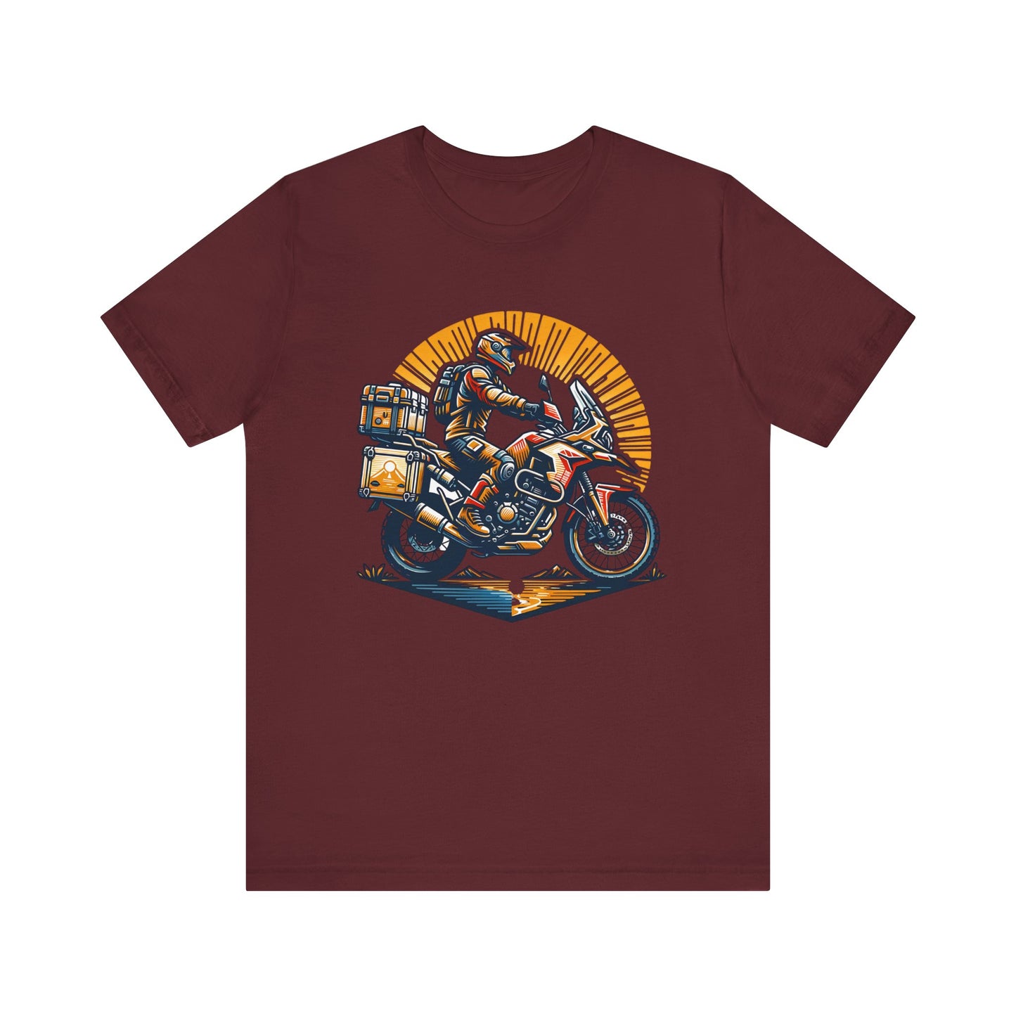 Adventure Biker Sunrise T-Shirt