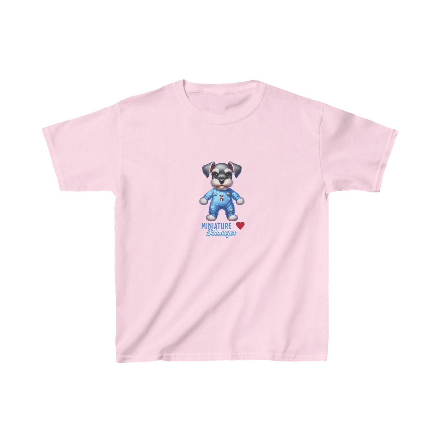 Puppy Schnauzer Blue T-Shirt T-Shirt