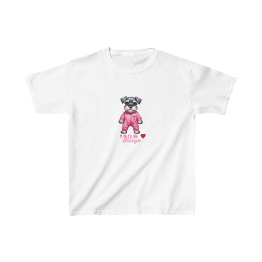 Puppy Schnauzer Pink T-Shirt