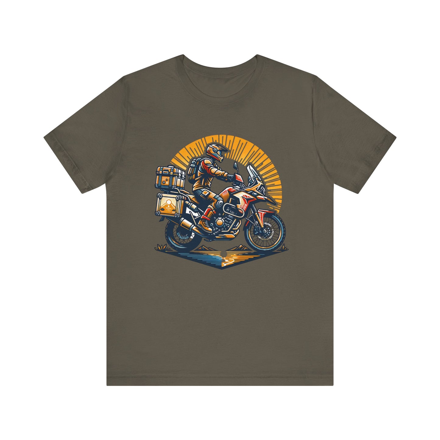 Adventure Biker Sunrise T-Shirt