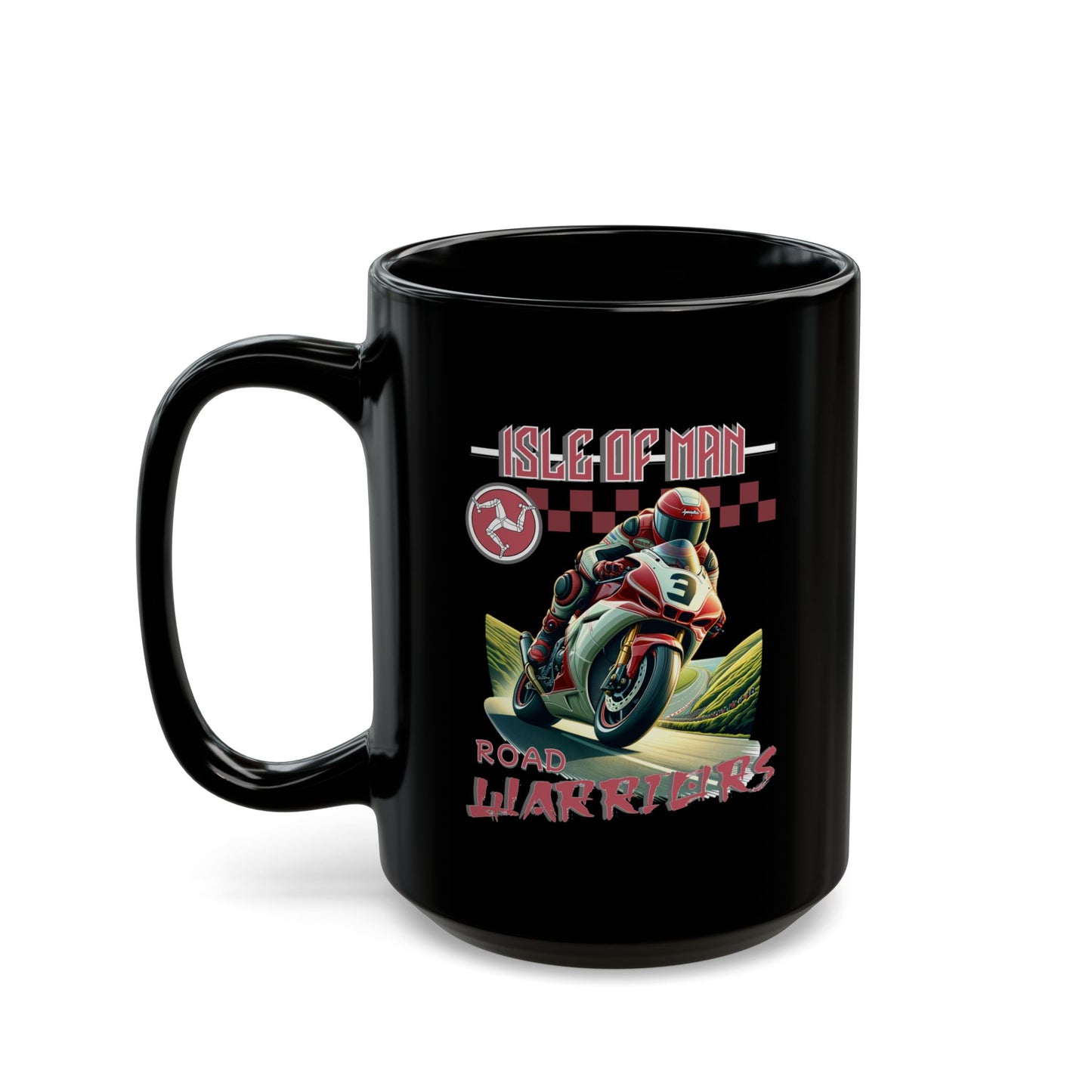 Isle of Man - Road Warriors 'Red' Mug