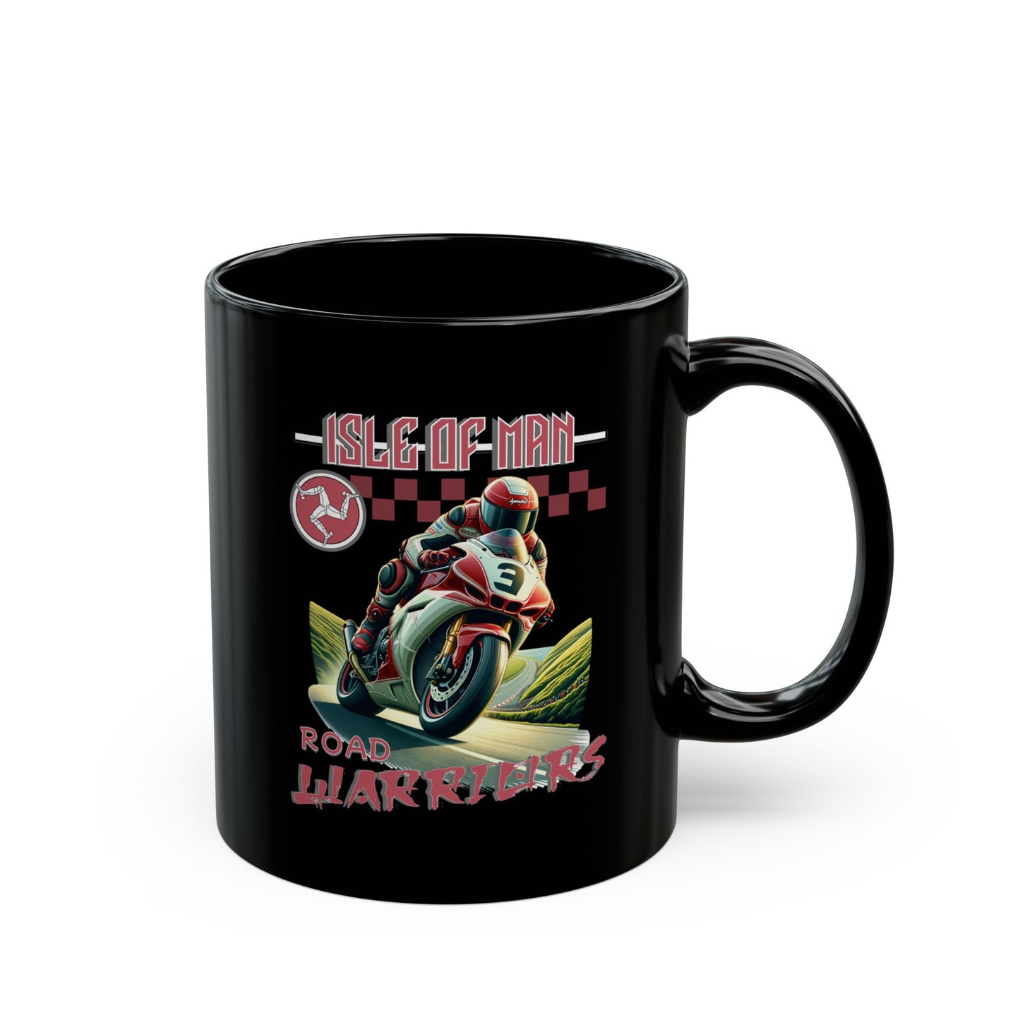 Isle of Man - Road Warriors 'Red' Mug