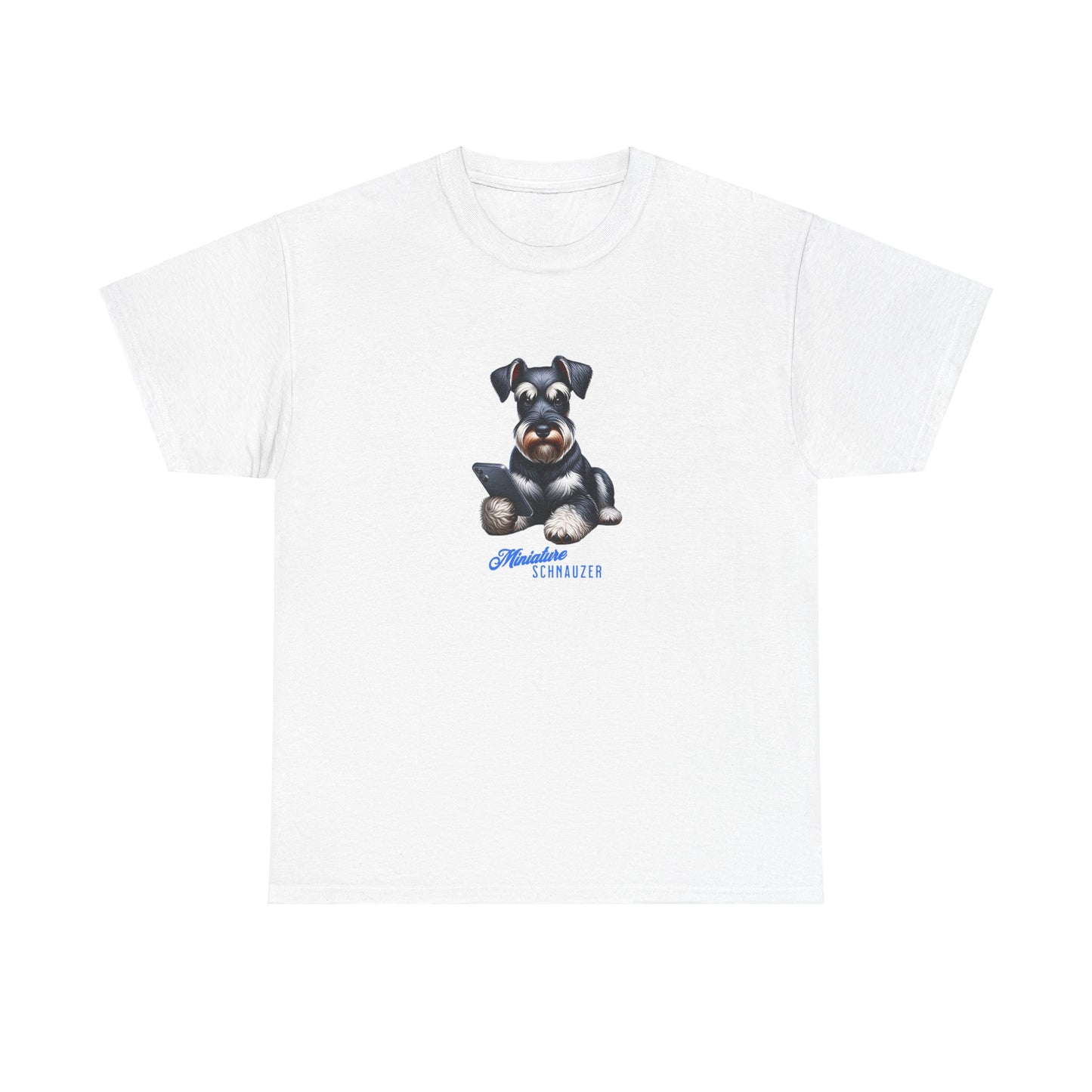 Miniature Schnauzer -Mobile Cell Phone T-Shirt