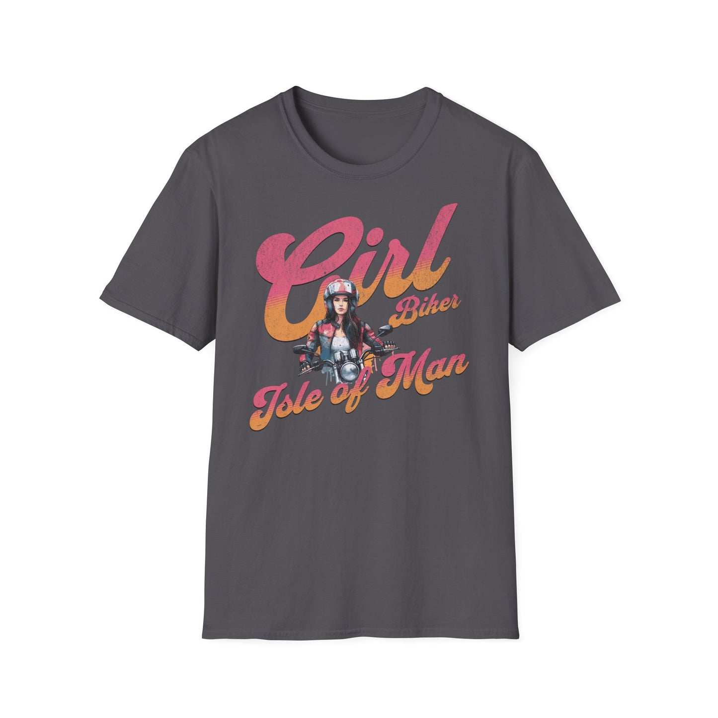 Isle of Man - Girl Biker T-Shirt