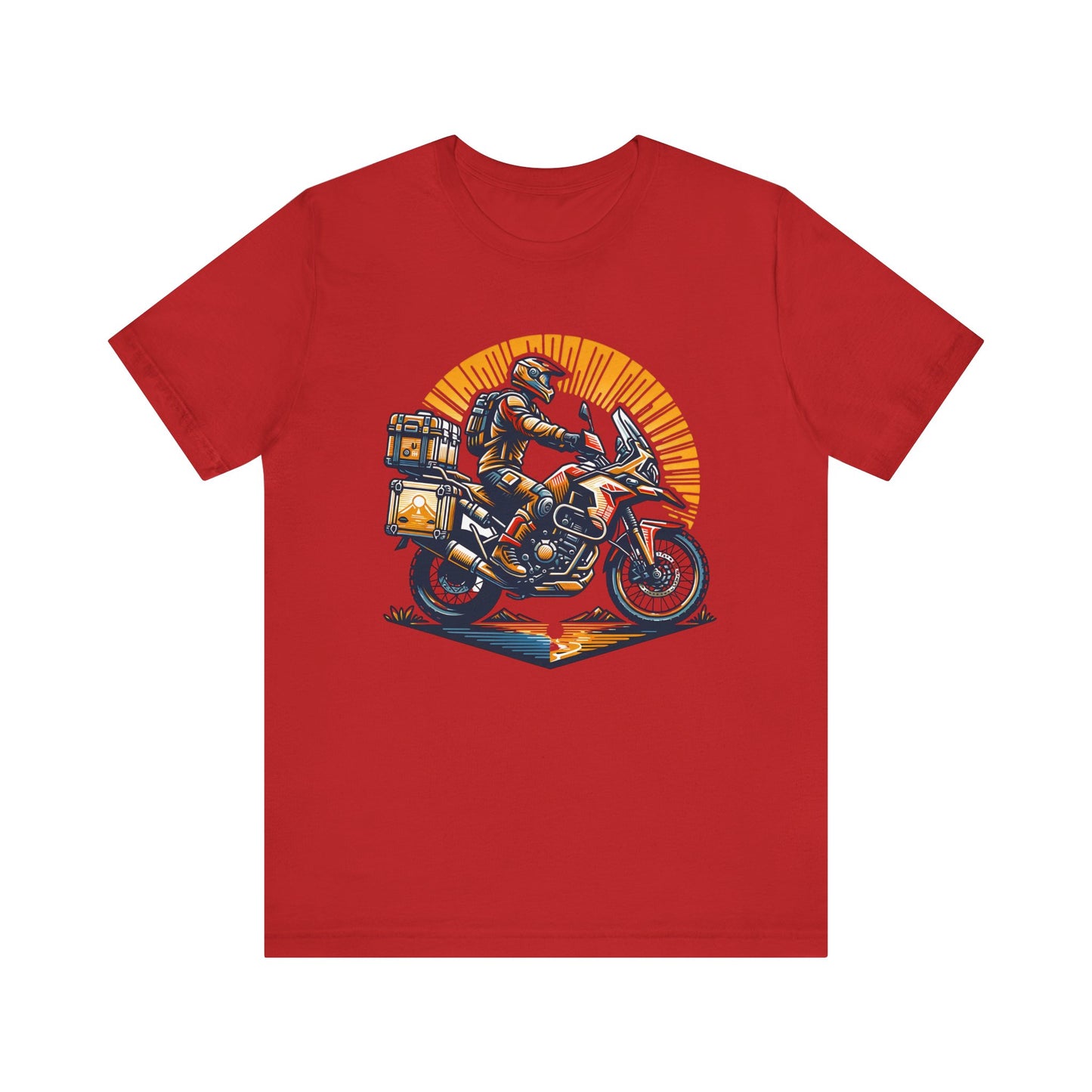 Adventure Biker Sunrise T-Shirt