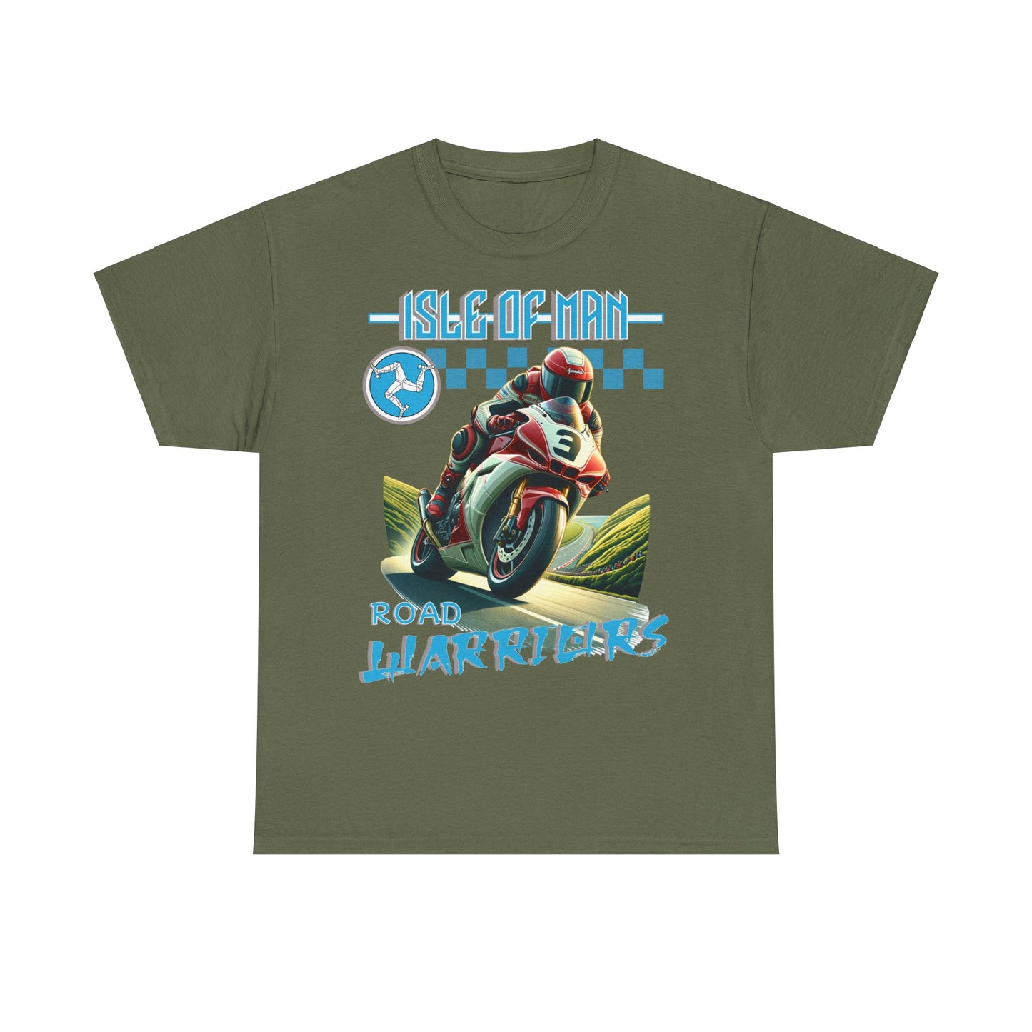 Isle of Man - Road Warriors - Blue - T-Shirt