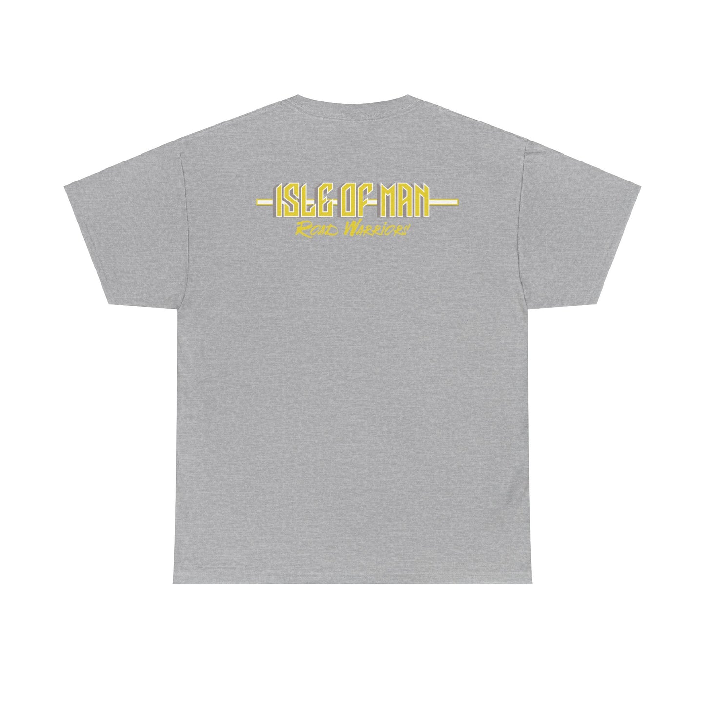 Isle of Man  - Road Warriors - Yellow - T-Shirt (Front & Back Design)