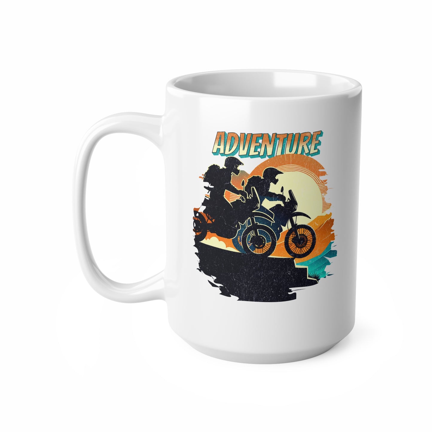 Adventure Bikers Sunset Mug