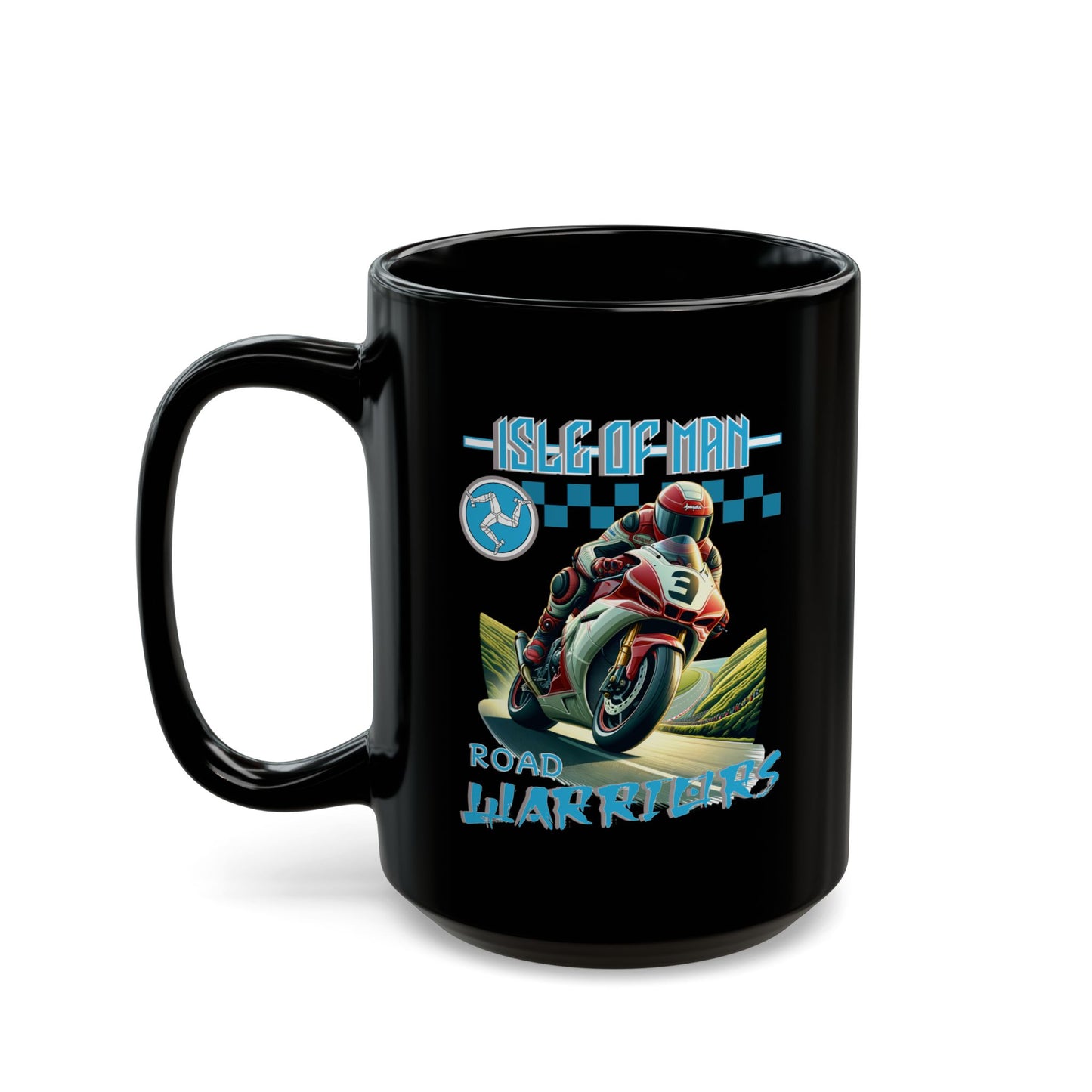 Isleof Man - Road Warriors 'Blue' Mug