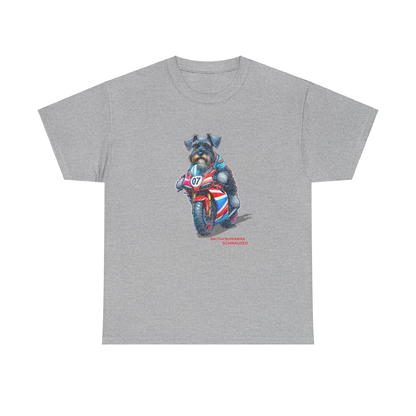 British Schnauzer Motorcycle Racer T-Shirt