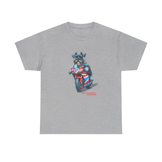 British Schnauzer Motorcycle Racer T-Shirt