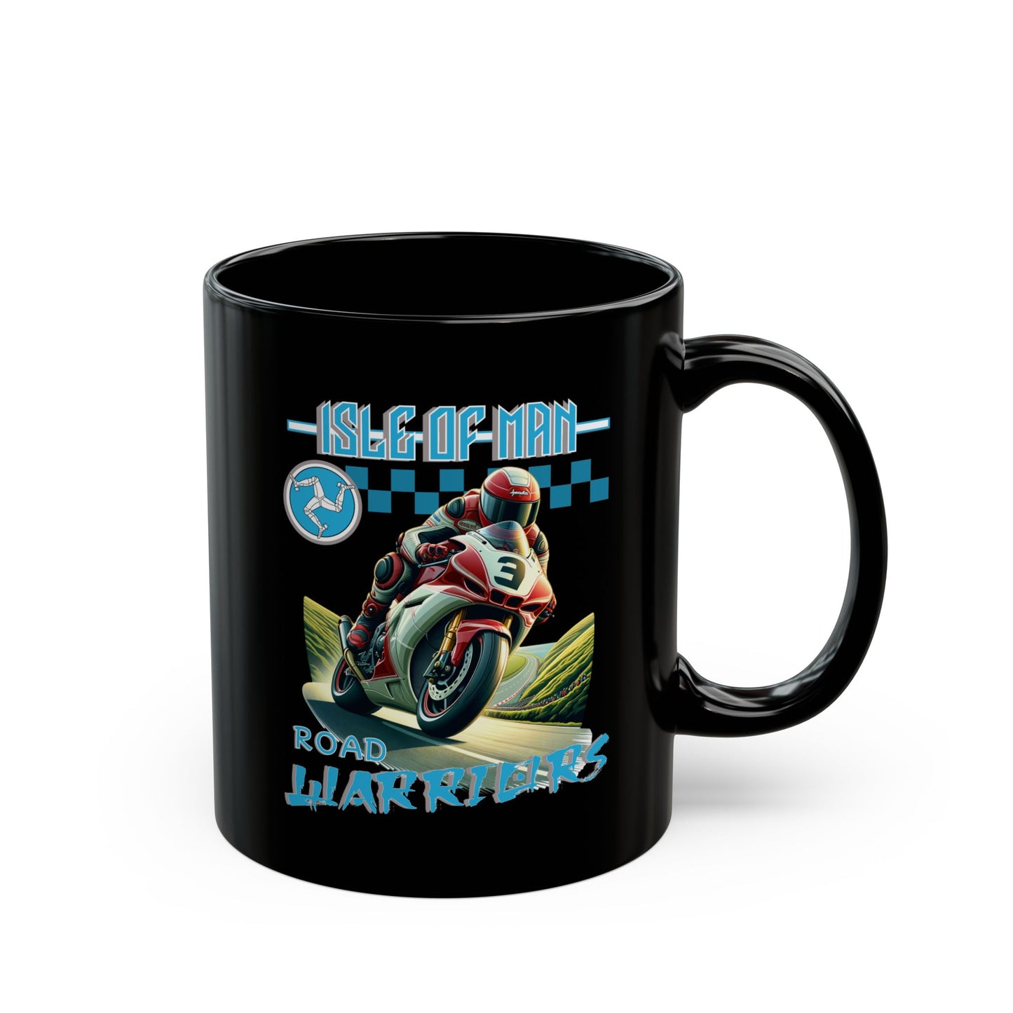 Isleof Man - Road Warriors 'Blue' Mug