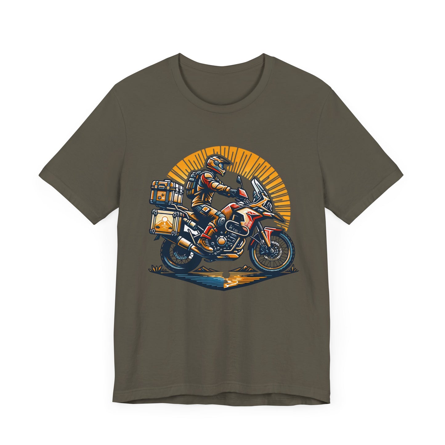 Adventure Biker Sunrise T-Shirt