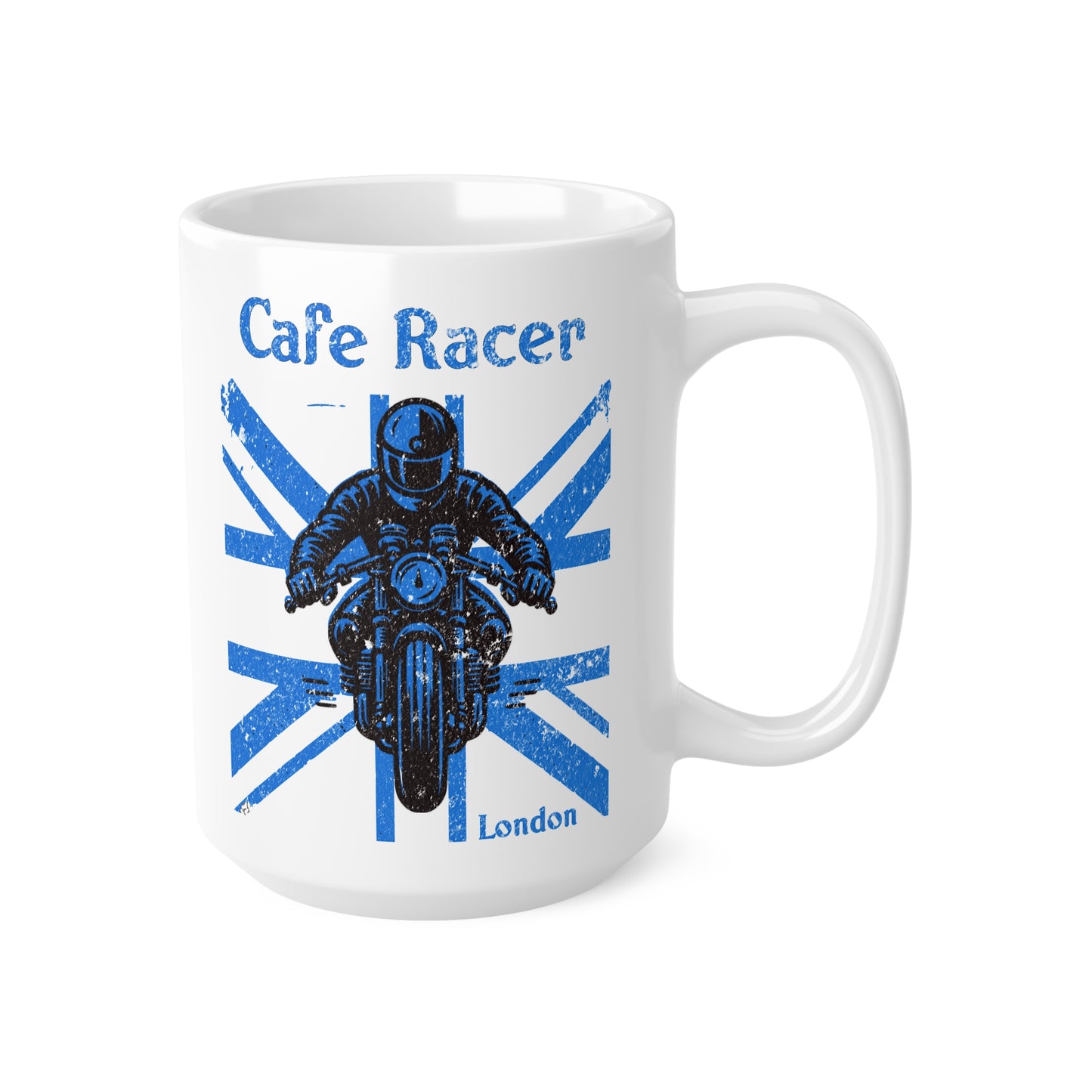 Cafe Racer Blue Union Flag Mug